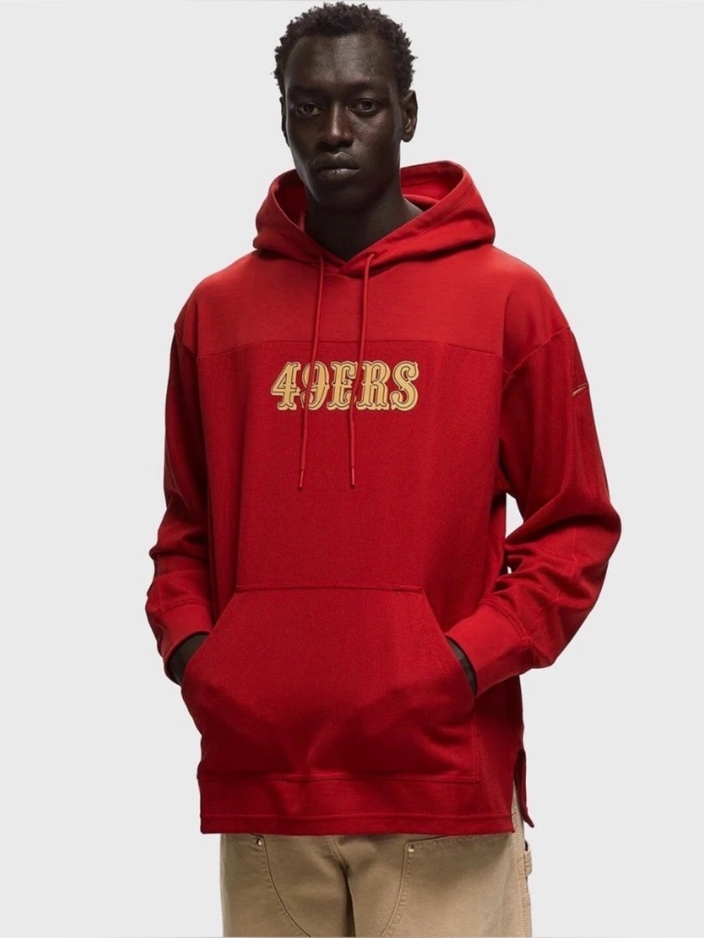 NIKE NFL San Francisco 49ers Men’s Jersey Hoodie Red Size Large